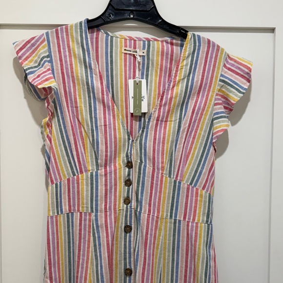 Marine Layer Pastel Striped Maxi Dress - Picture 3 of 6